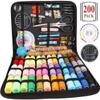 200 Premium Sewing Accessories Supplies,Sewing Kits for Adults,Sewing Thread and Clips for Fabric,Sewing Box Sewing Pins Needls for Handsewing,Sewing