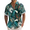 Гавайская рубашка для мужчин, мужские винтажные рубашки для боулинга на пуговицах, летняя пляжная рубашка с коротким рукавом