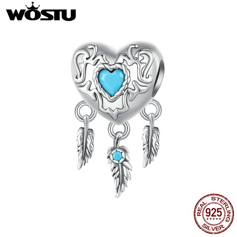 WOSTU Ковбойская шляпа из стерлингового серебра 925 пробы, очаровательные бусины, ковбойские кожаные сапоги, подвеска для браслета, ювелирные изделия своими руками