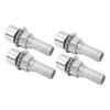 4pcs Marine Fuel Gas Tank Vent Stainless Steel 316 Straight Boat Fuel Vent for 5 8inch Hose