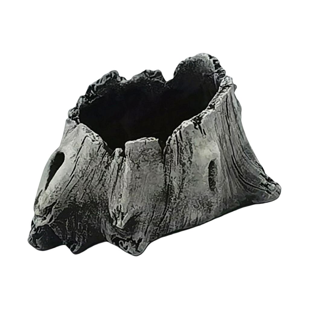 Искусственная скульптура-кашпо из коряги, смола, для суккулентов, цветочные горшки, имитация поленницы, пористые горшки для бонсай, горшки для деревьев и растений