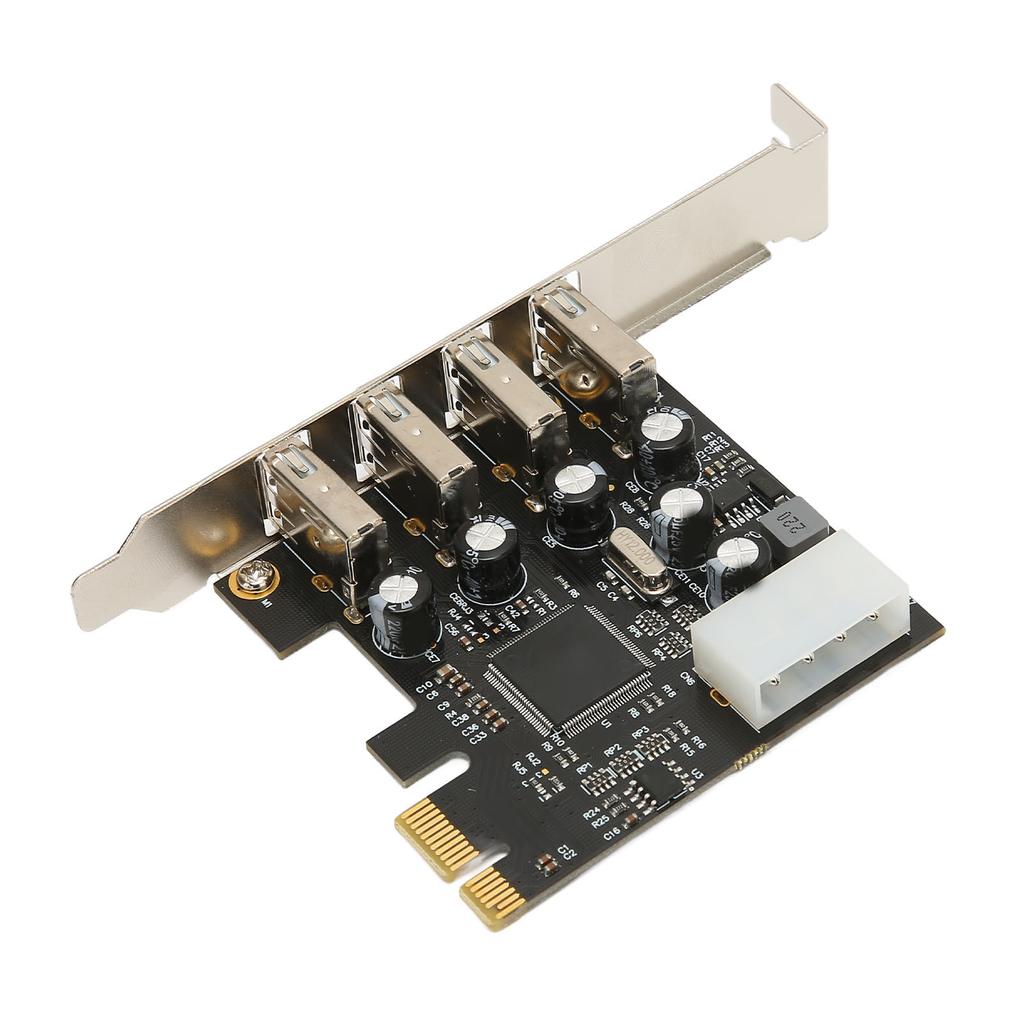 Концентратор карт расширения PCI E - USB, 4 порта USB2.0, поддержка горячего подключения, внутренний USB-концентратор для Windows 10, 8, 7