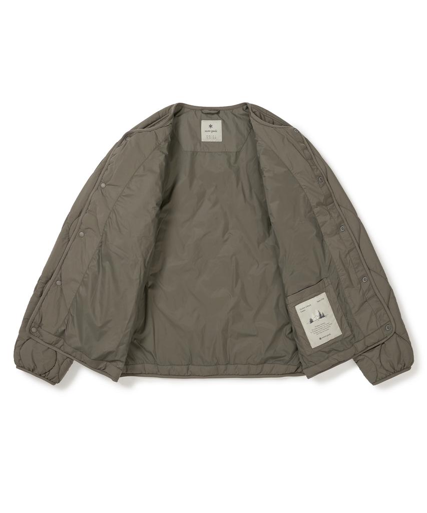 Переработанный стеганый кардиган-куртка Snowpeak Apparel (S24Wufpj02) Темный хаки