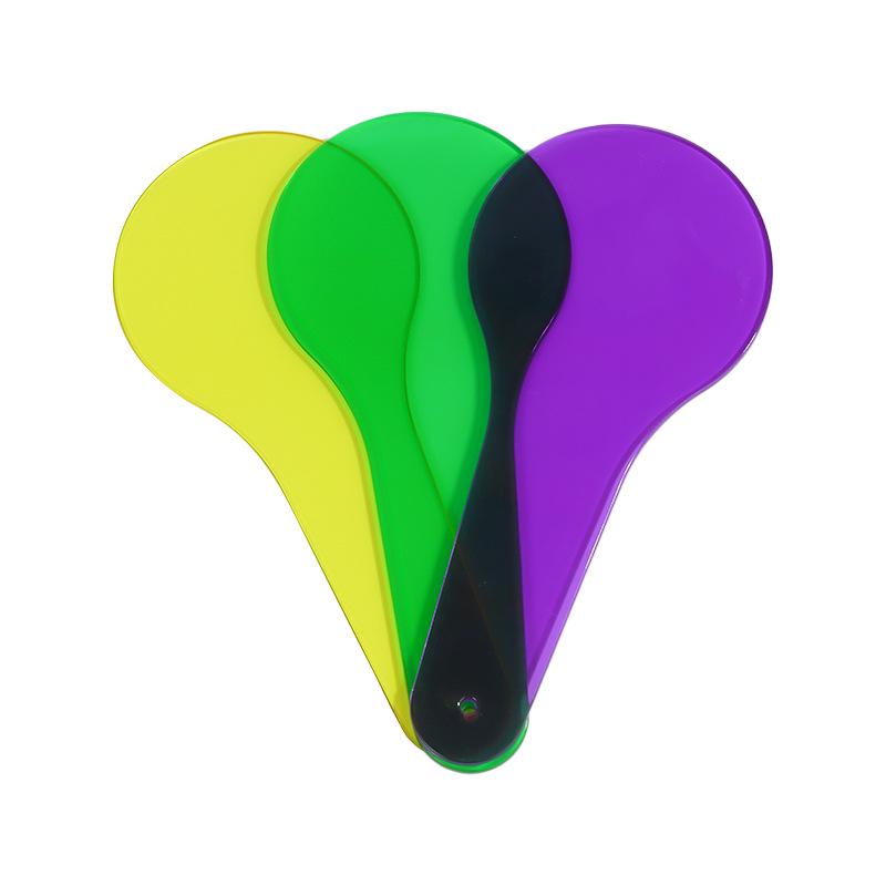 Primary Colors 6-Card Synthesizer: Science Puzzle Teaching Aid with Six-Color Toning Translucent Boards