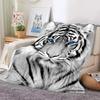 3D Tiger Blanket Super Soft For Spring Autumn Modern Line Art Sherpa Blanket Bedspread Throw Travel Dropship#(1)