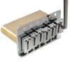 Musiclily Ultra Pitch ST Tremolo Bridge with Modern Brass Saddles and 42mm Brass Blocks for Strat Electric Chrome 10.5mm 6-Point Guitars,