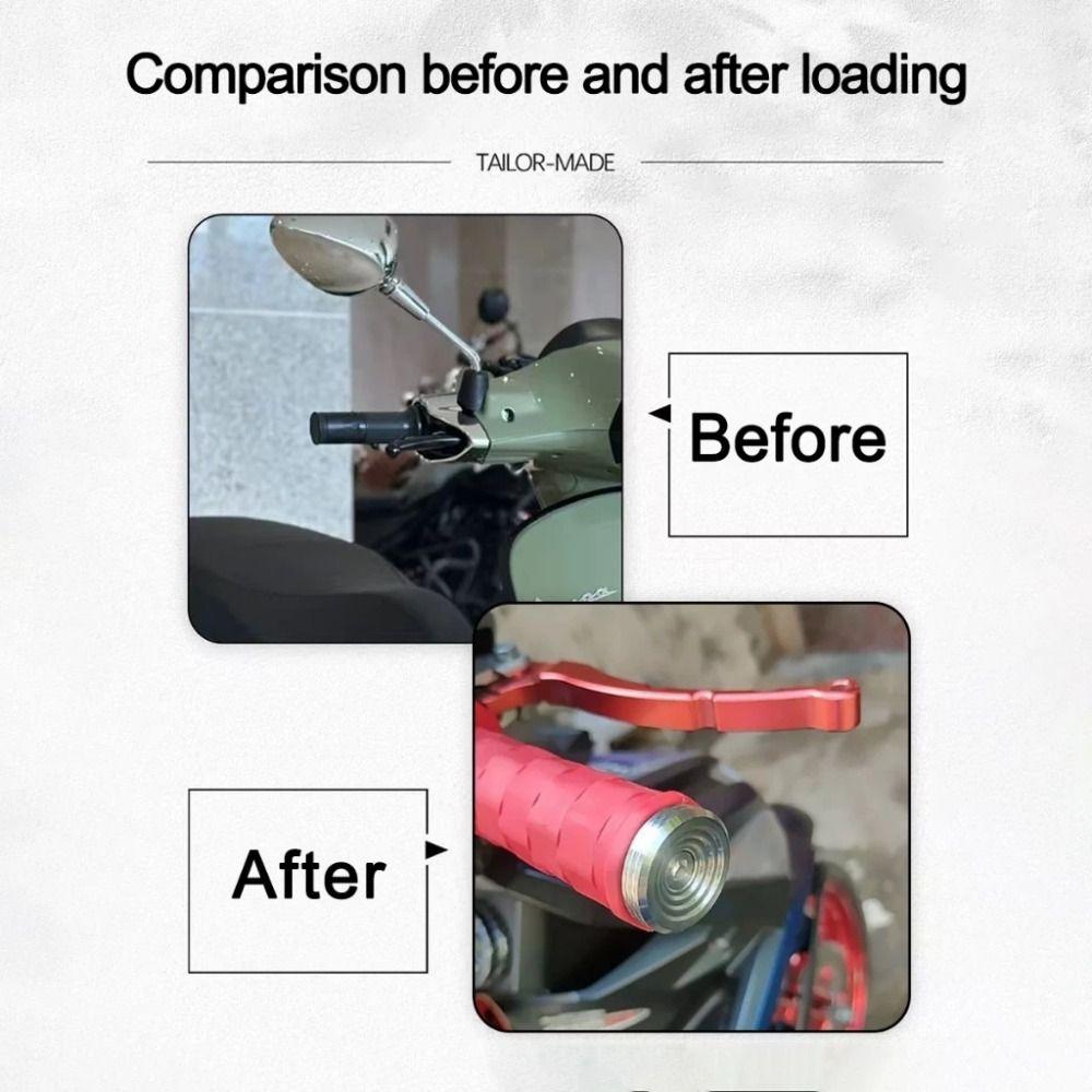 1Pair Universal Handle Plug Aluminum Alloy Metal Handlebars End  for Motorcycle Electric Bike