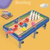 Мини бильярдный стол 6 в 1 Игра для 2-4 игроков Интерактивная игра для родителей и детей Имитация бильярдного стола Игрушка Многоигровой стол Настольная игра Снукер