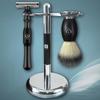 TITAN Shaving Razor Safety Razor For Men,Metal Handle, Replaceable Blade Tool Machine T Style Razor Set