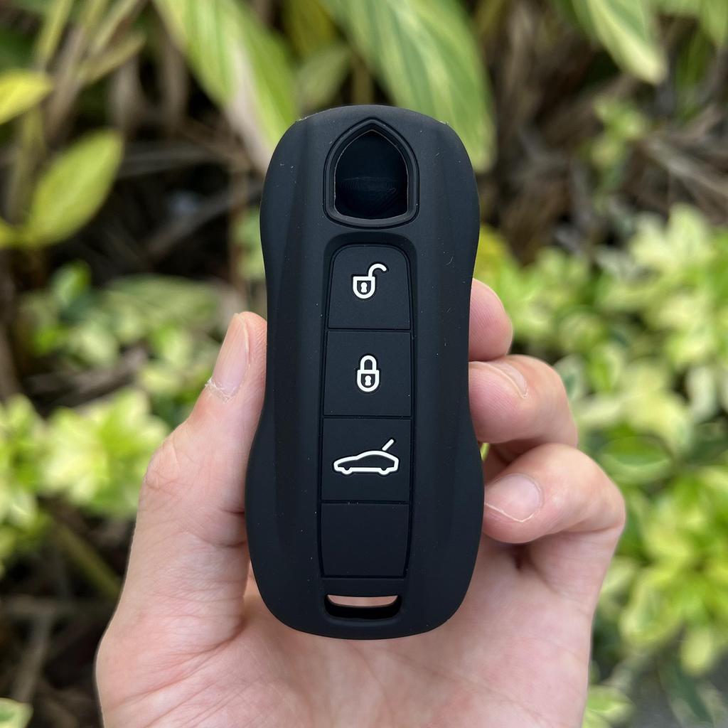 Силиконовый Чехол для Ключа Автомобиля для Porsche Panamera Macan Cayenne 92A Boxster Carrera Cayman 911 981 991 918 Резиновый Чехол-Оболочка для Пульта
