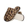 Женская зимняя обувь Теплые тапочки Леопардовый принт Комнатные Теплые и Нескользящие тапочки