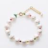 jewelCOUNTY Color Dot & Pearl Bracelet