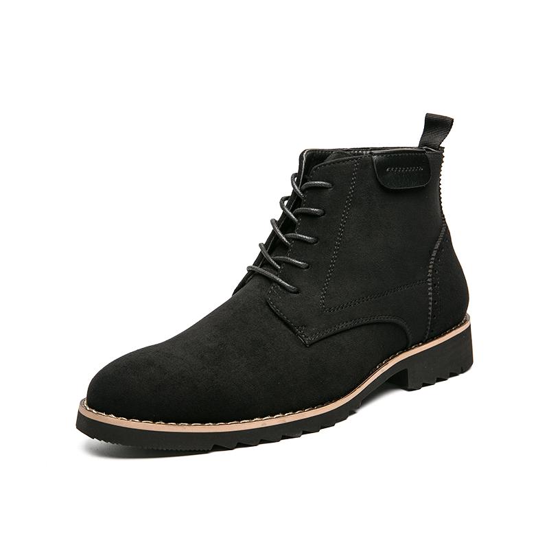 Модные ковбойские сапоги Замшевые туфли Мужская повседневная обувь Челси Мотоциклетные ботинки Мужские формальные ботинки Ботинки Botas Masculinas