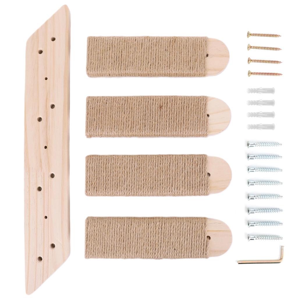 Настенные полки для кошек Настенная лестница для лазания кошек Четырехступенчатая рама для лазания кошек для полок-насестов