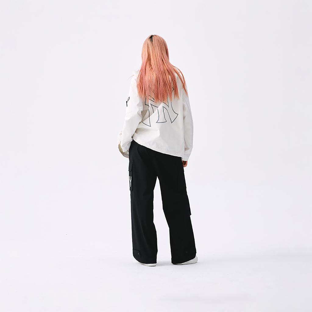 New MLB New York Yankees Basic Collection SS25 Jackets Coats Unisex Heather Gray Ivory 3AWJB0351-50CRM