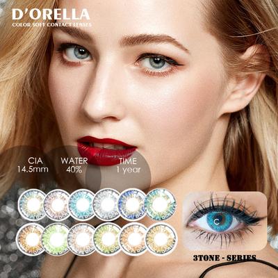 Цветные контактные линзы. 1 пара