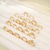 iF ME 22Pcs/set Retro Crystal Moon Eye Cross Ring Set Snake Gold Artificial Pearls Rings for Women Jewelry Accessories