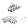 1/2 шт. металлическая полка для ванной комнаты без сверления, металлическая угловая полка, полка для хранения душа, кронштейн, органайзер для аксессуаров для ванной комнаты, полка для шампуня