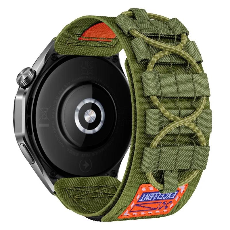 Нейлоновый ремешок 20 22 мм для Huawei Watch 4Pro GT4 46 мм Ремешок для Samsung Galaxy Watch 7 6 5 4 40 44 мм Для Amazfit Balance GTR 4 47 мм