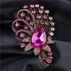 Luxury Full Crystal Exaggerated Broocch Badges For Women Men Elegant Rhinestone Waterdrop Pin  Lady Clothing Coat Corsages