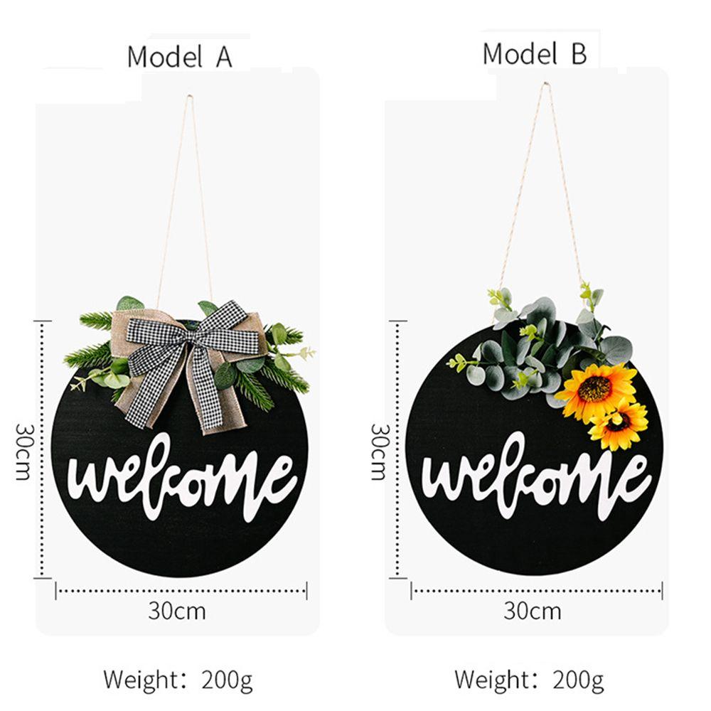 Gift Hanging Home Decor Welcome Wreath Sign Welcome Home Sign Front Door Decor Sunflower & Bow