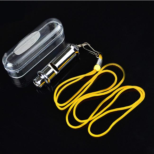 Stainless Steel High-frequency High Decibel Whistle Lifesaving Metal Outdoor Survival Whistle