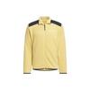 Куртка из флиса с застежкой-молнией и цветным логотипом, мужская куртка светло-желтая IR8339