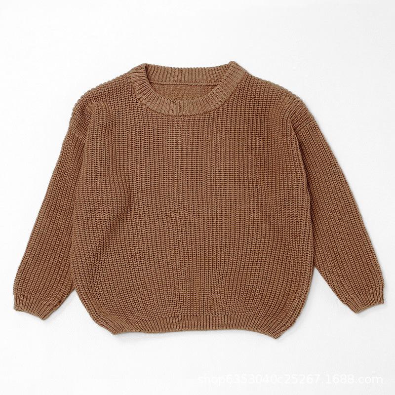 Baby Sweater Autumn/winter Base Long Sleeved Baby Pullover Knitted Sweater