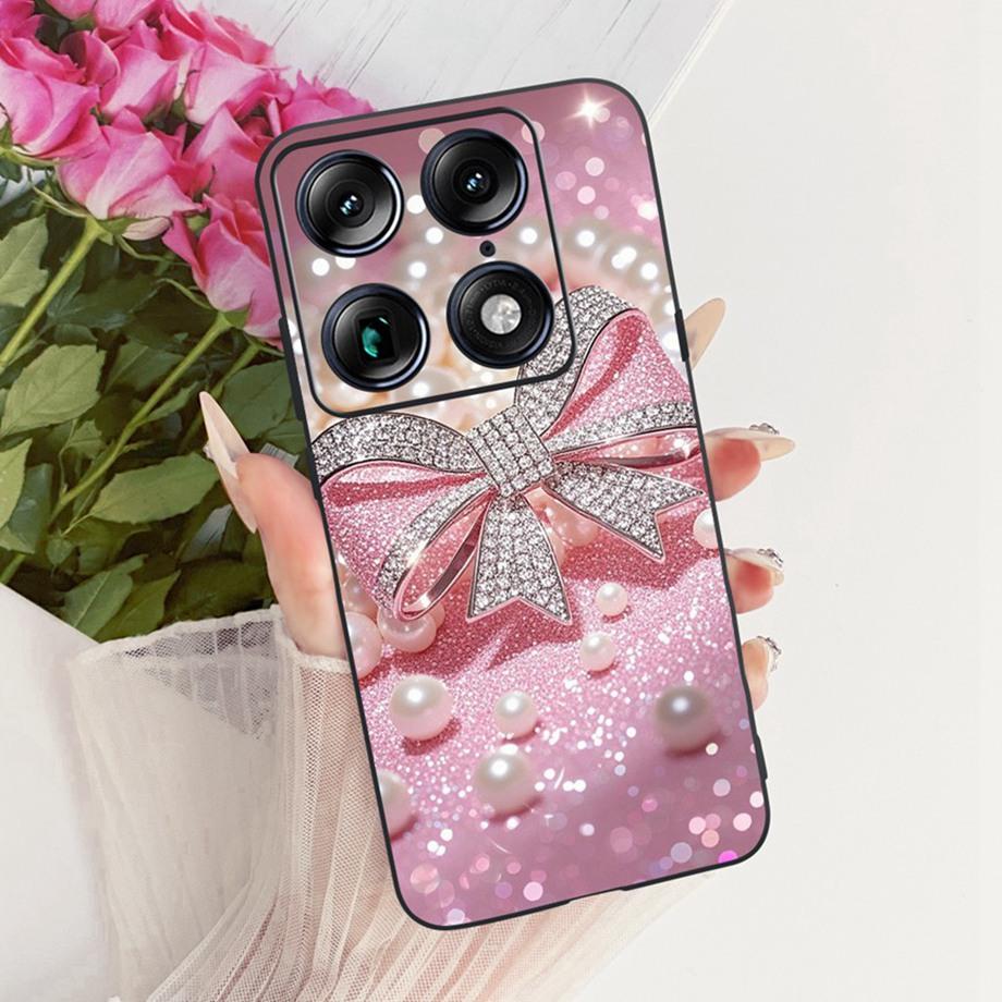 Чехол для телефона с модным дизайном в стиле мультфильма и цветов для Motorola Signature Moto X70 Air Pro 5G, чехол, мягкий силикон, противоударная задняя крышка