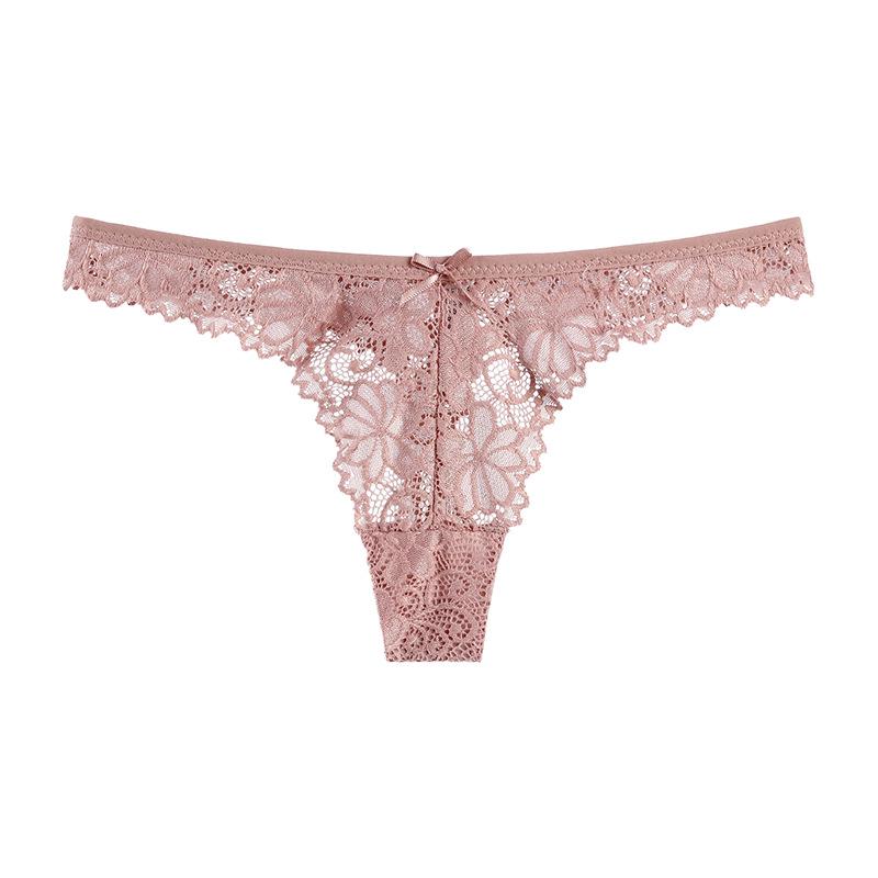 Sexy Ladies Lace Thong Sexy Temptation Low-waisted Panties Women's T-shaped Panties Women's Pure Desire Women Briefs Sexy Underpant