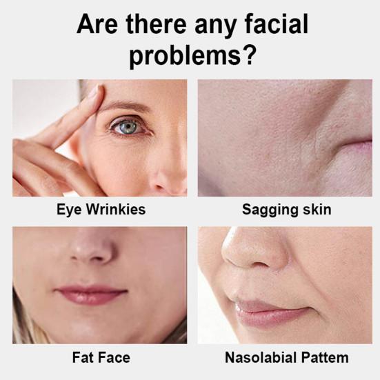 Невидимая лента для подтяжки лица и шеи, мгновенная подтяжка, лента для шеи, V-образные формирующие патчи для двойного подбородка, обвисшей кожи, брылей, глаз, бровей, морщин