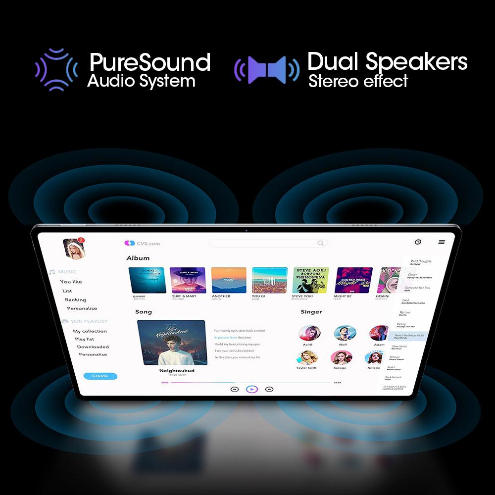 14 Inch Tablets BDF M40 PLUS Global Version Android 12 System 8GB RAM 512GB ROM 4G LTE Dual SIM 5G Dual WiFi GPS Tablet PC 10000mAh