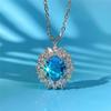 CAOSHI Gorgeous Temperament Necklace Female Party Accessories with Delicate Design Bright Crystal Stone Jewelry for Anniversary