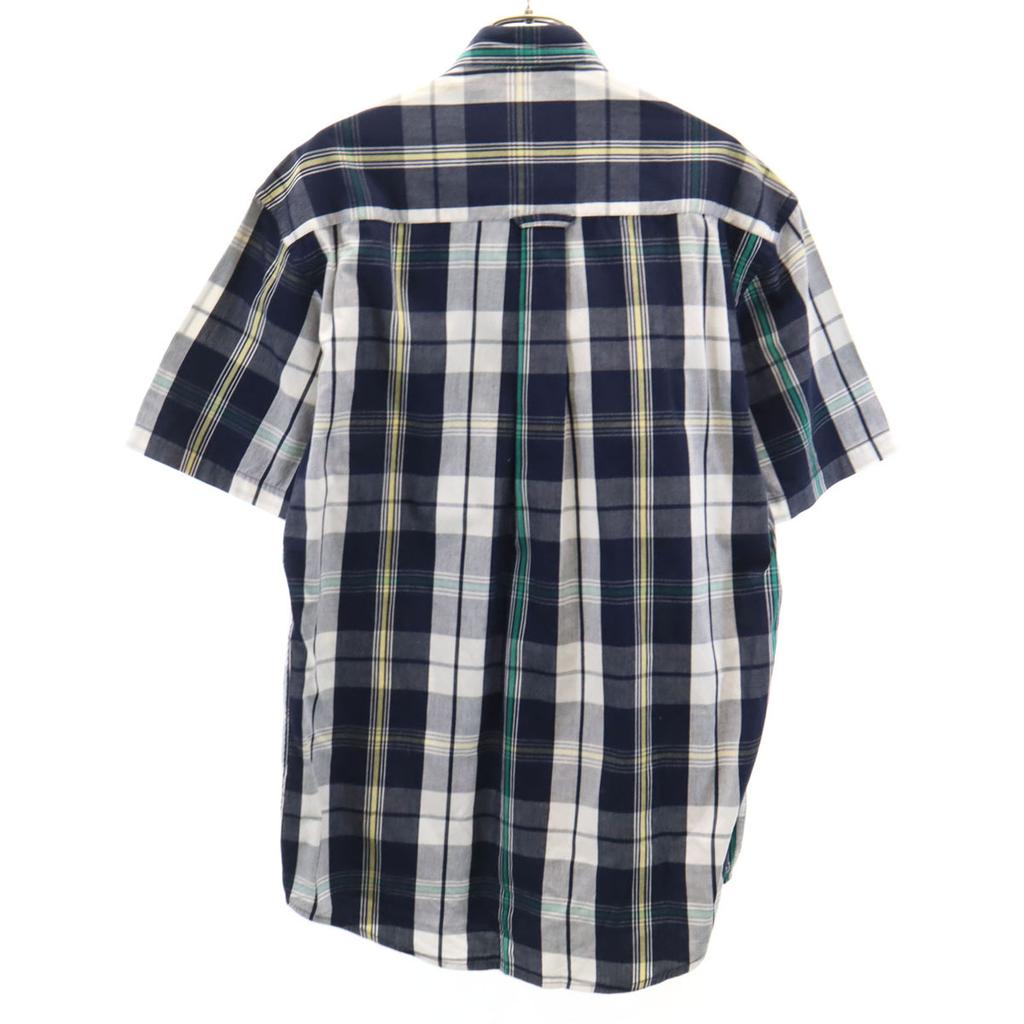 PENDLETON Рубашка с коротким рукавом на пуговицах в клетку S Темно-синий система Мужская Б/у