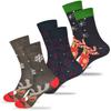 Christmas Women's Socks Holiday Pattern 3 Pairs For a Gift