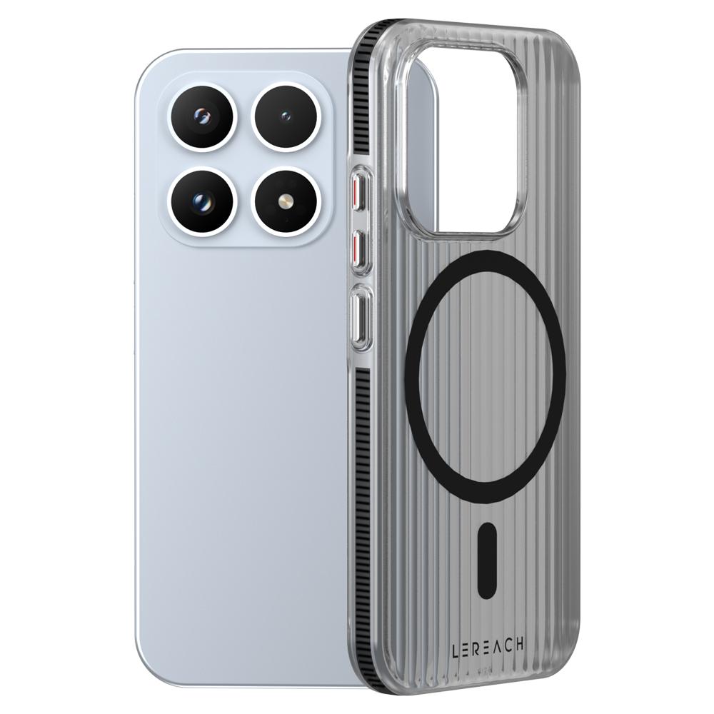 LeReach For Xiaomi 17 5G TOC ICICLE Magnetic Case 3D Anti-Slip Side Grips Micron-Level Frosted Magsafe Back Cover Protection