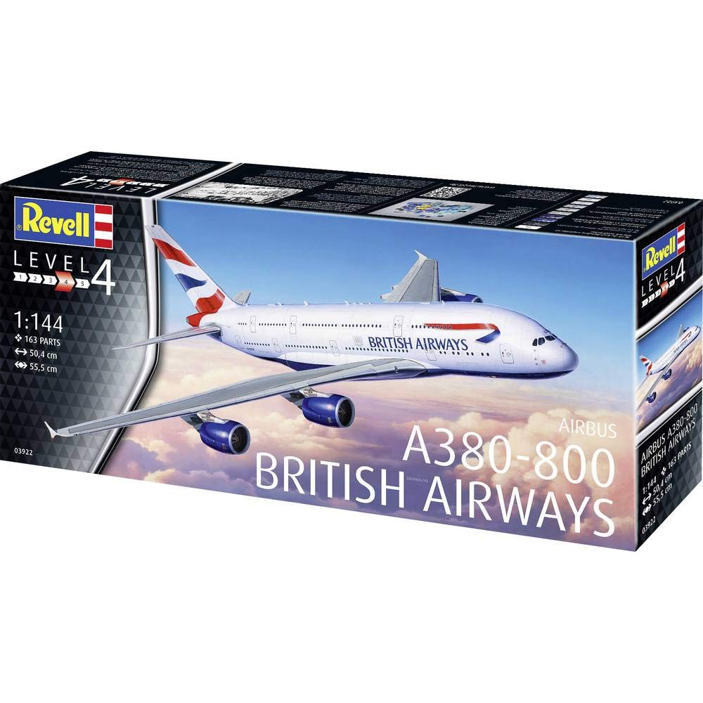 Revell Масштабный Пластиковый Набор British Airways 03922 1/144 A380-800
