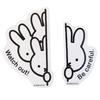 Miffy Miffy Magnetic Car Sign Set of 2 LIC-MF0155 Miffy Car Sign (Peep Miffy) / Drive, Character, Miffy, Miffy