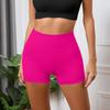 Women's Casual Peach Butt Yoga Shorts High Waist Sports Fitness Nude High Bounce Running Quick Dry Three-quarter Pants