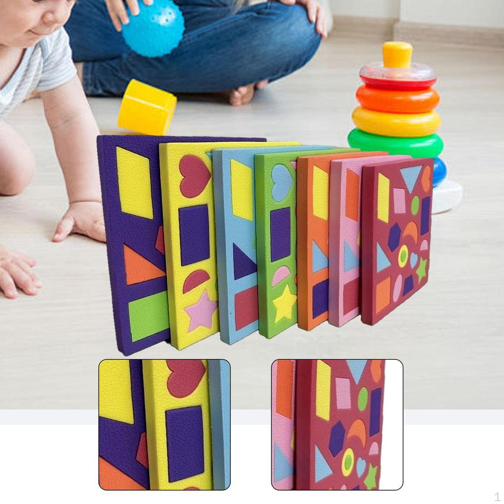 7 Штук Форма Puzzle Распознавание Пена Ранние Образовательные Игрушки Геометрические для