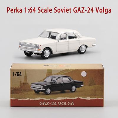 Perka Diecast 1:Масштаб 1:64 Советский ГАЗ-24 Волга Сплав Имитация Модель Автомобиля Коллекция для Взрослых Декорация Подарок Игрушки Статическая Модель