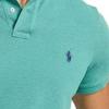Polo Ralph Lauren SS23 Мужская футболка-поло с вышитым логотипом, на половину пуговиц, с коротким рукавом, топы, светло-зеленый 710794275-050