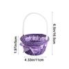 Decorative Round Small Flower Basket Imitation Rattan Hand-woven Flower Basket  Children