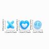 DIY Colorful Hair Beads Kits Multi-Color Love Heart Acrylic Dreadlock Beads Mixed Shapes Hair Accessories Dreadlock Braids Decor