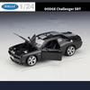 Welly 1/24 DODGE 2012 Challenger SRT Модель спортивного автомобиля из сплава Литые металлические транспортные средства Модель автомобиля высокой симуляции Игрушки для детей Подарок