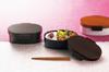 Tatsumiya Tight-Style Wood Grain Oval Bento Box, Small, Urumi, Tight Style, 52902