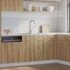 Lyon Under Sink Cabinet in Artisan Oak Finish 80 x 46 x 81.5 cm Particleboard