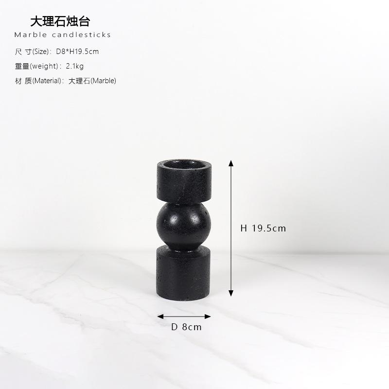 Домашний декор Мраморный подсвечник тумба под телевизор настольные украшения подсвечник свадебное украшение подсвечники декор для стола
