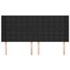 VidaXL Headboard with Ears Black 163x16x118-128 Cm Faux Leather3119676