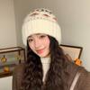 Women S Thick Warm Knitted Hat For Big Head Circumference Autumn Winter Cold Hat